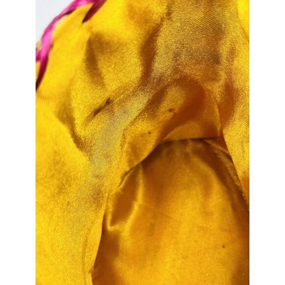 Minnie Mouse Raffia Woven Straw Girl's Handbag Purse Floral Rattan Straw Bag - Picture 7 of 7